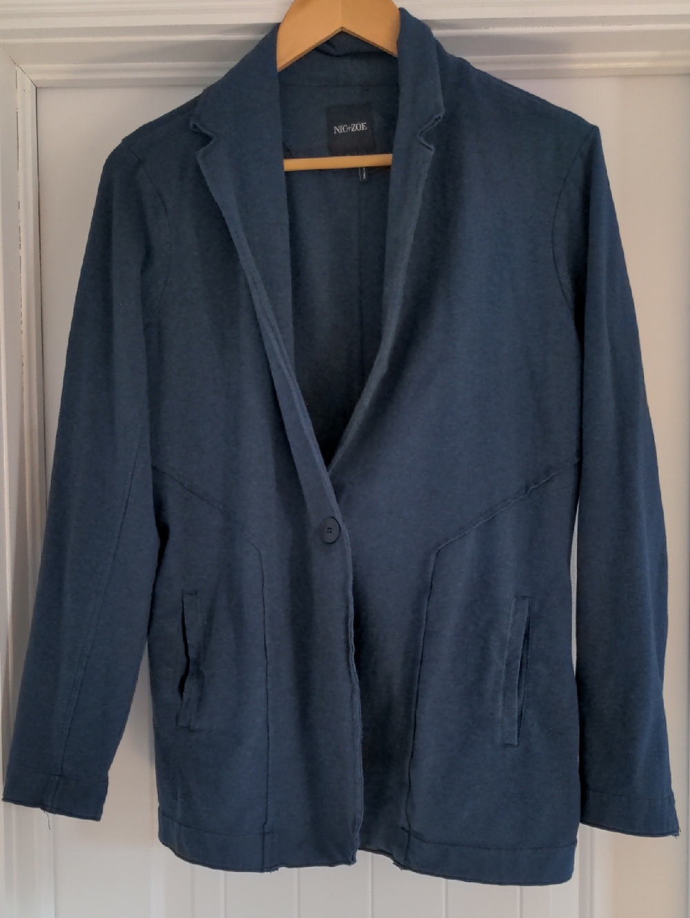 Nic+Zoe Blue Lightweight Blazer